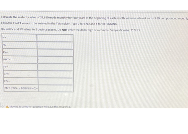 Sir i just need to know the value of PV and FV