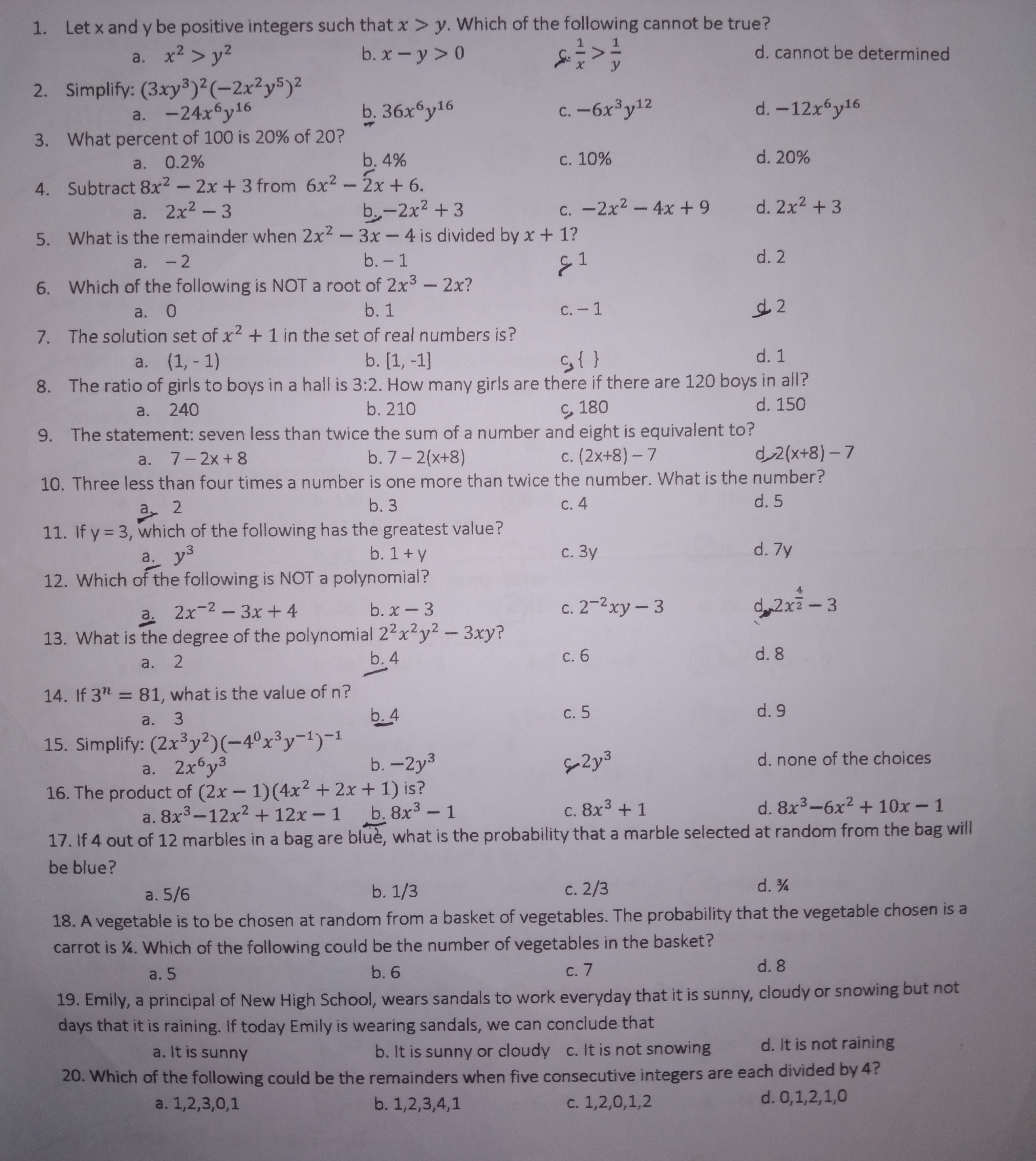 Just tell me what topic/type of math is, everyone