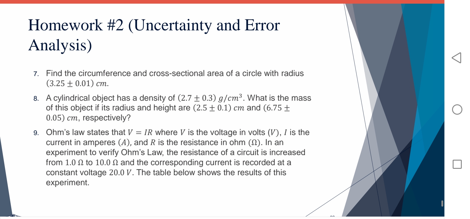 Answer the following problem. Number 6, 7, and 8