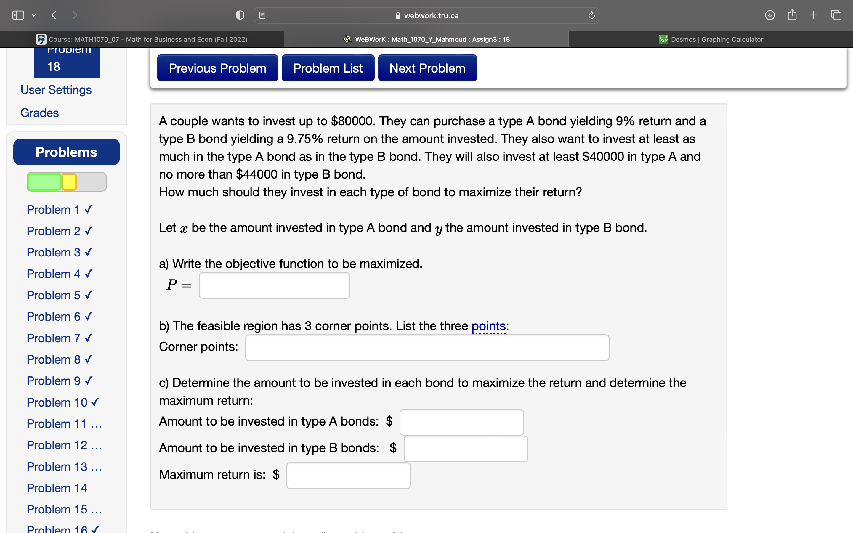 webwork.tru.ca + Course: MATH1070_07 - Math for