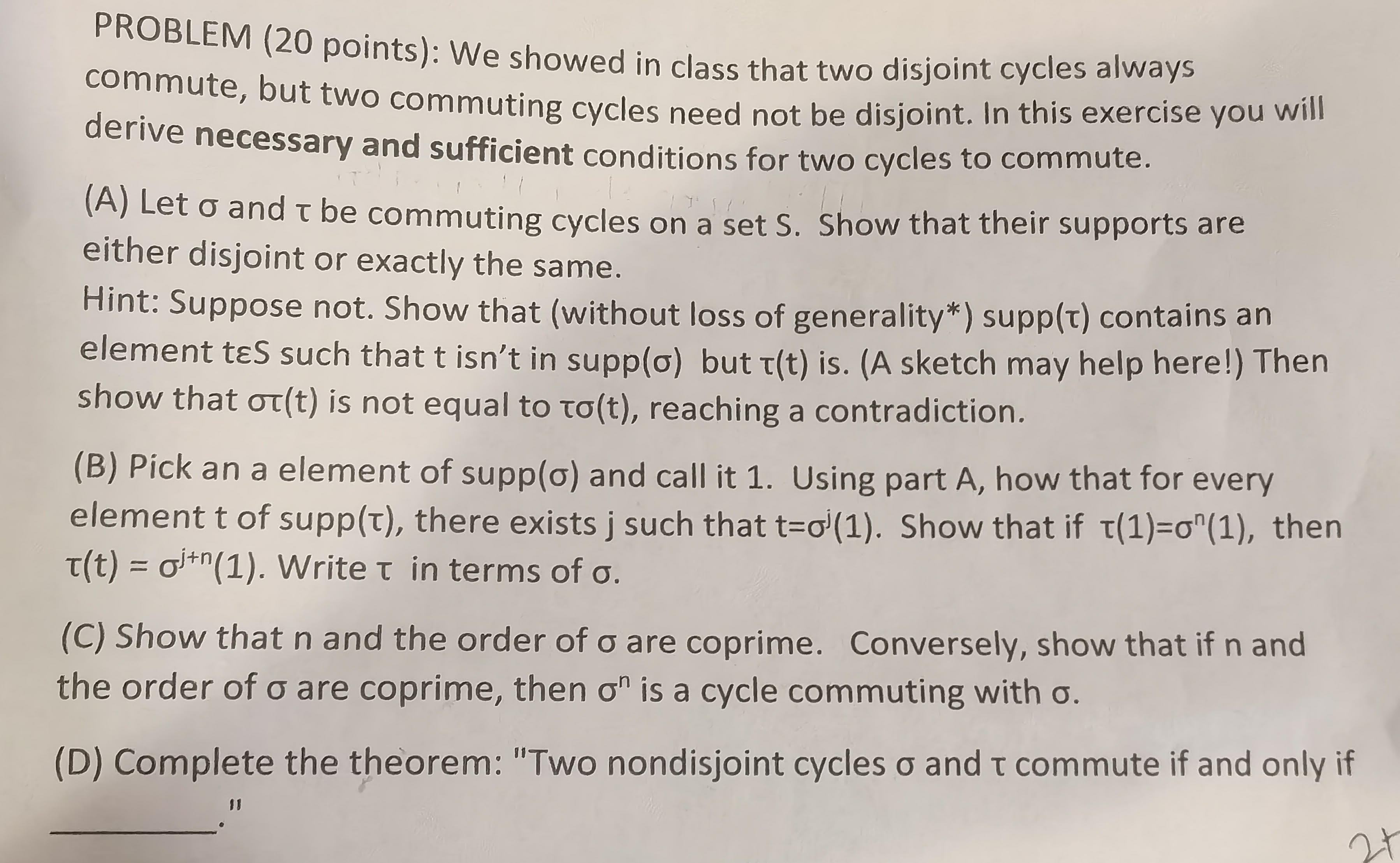 * Here "without loss of generality" means "you