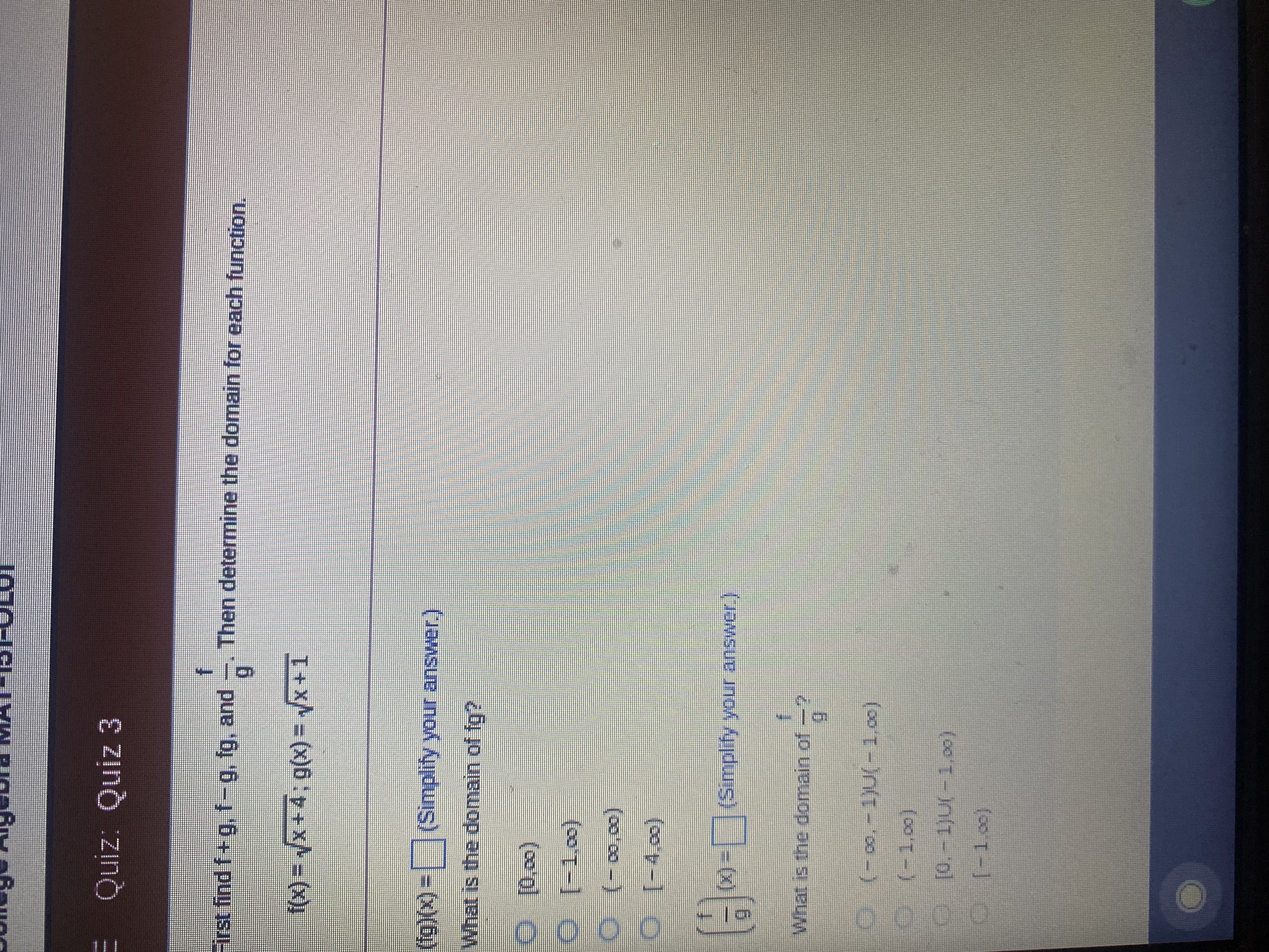 Question 24 The function f(x) =x3 - 3 is