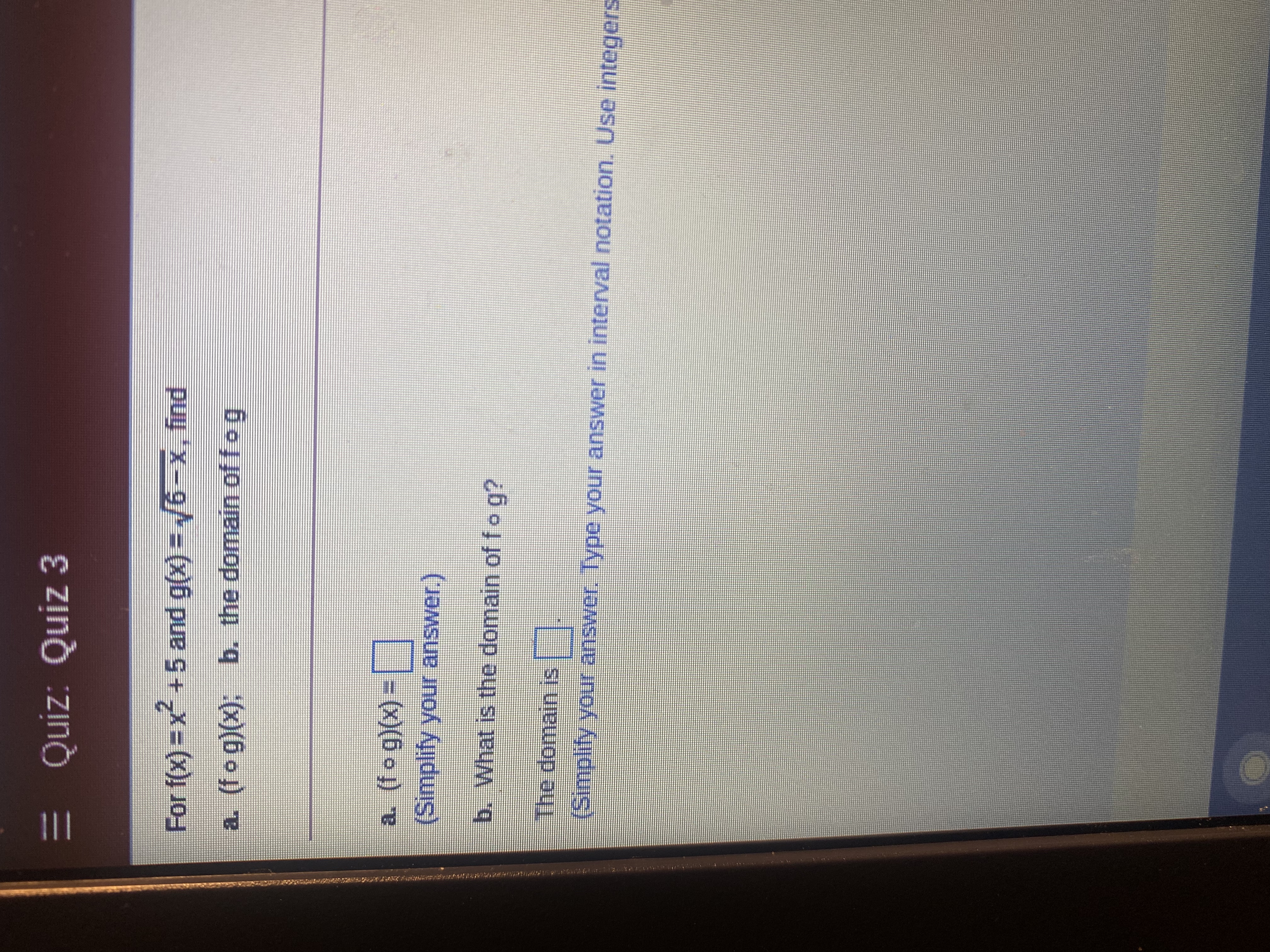 Question 24 The function f(x) =x3 - 3 is
