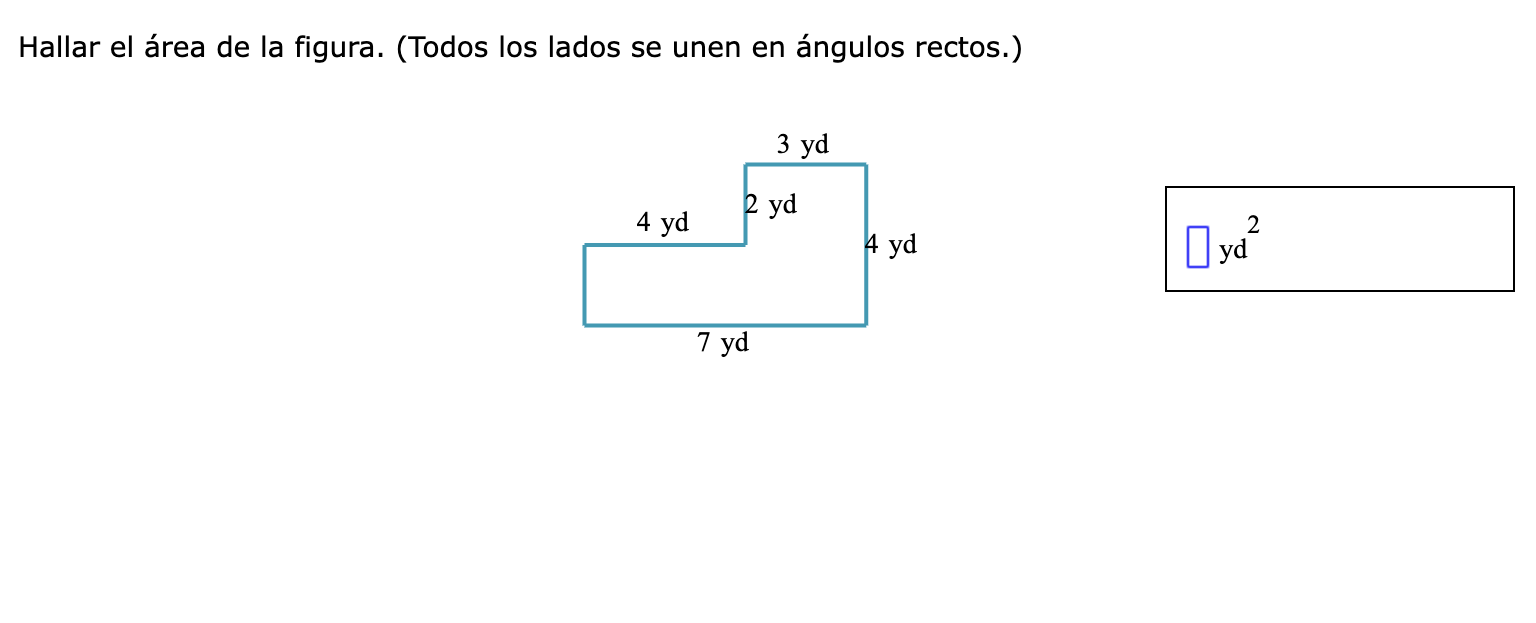 Hallar el area de la figura. (Todos los lados se