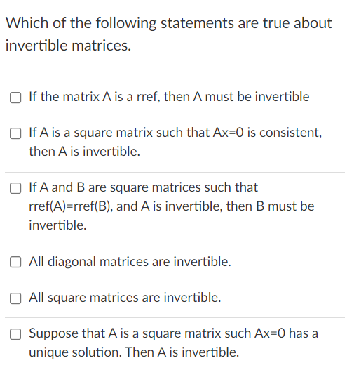 Which of the following statements are true about