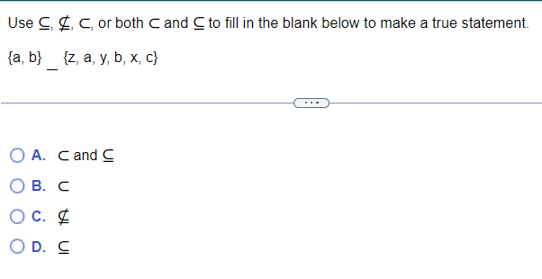 Use C_:. i, C, or both C and Q to fill in the