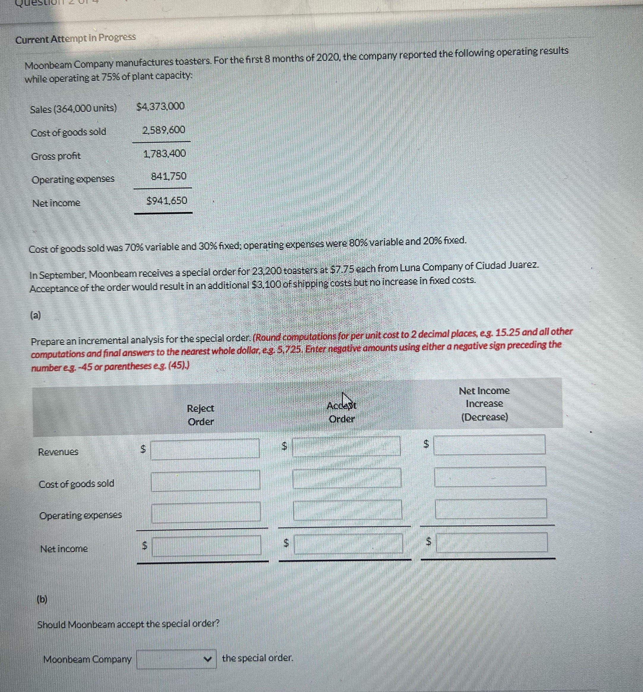 Current Attempt in Progress Moonbeam Company