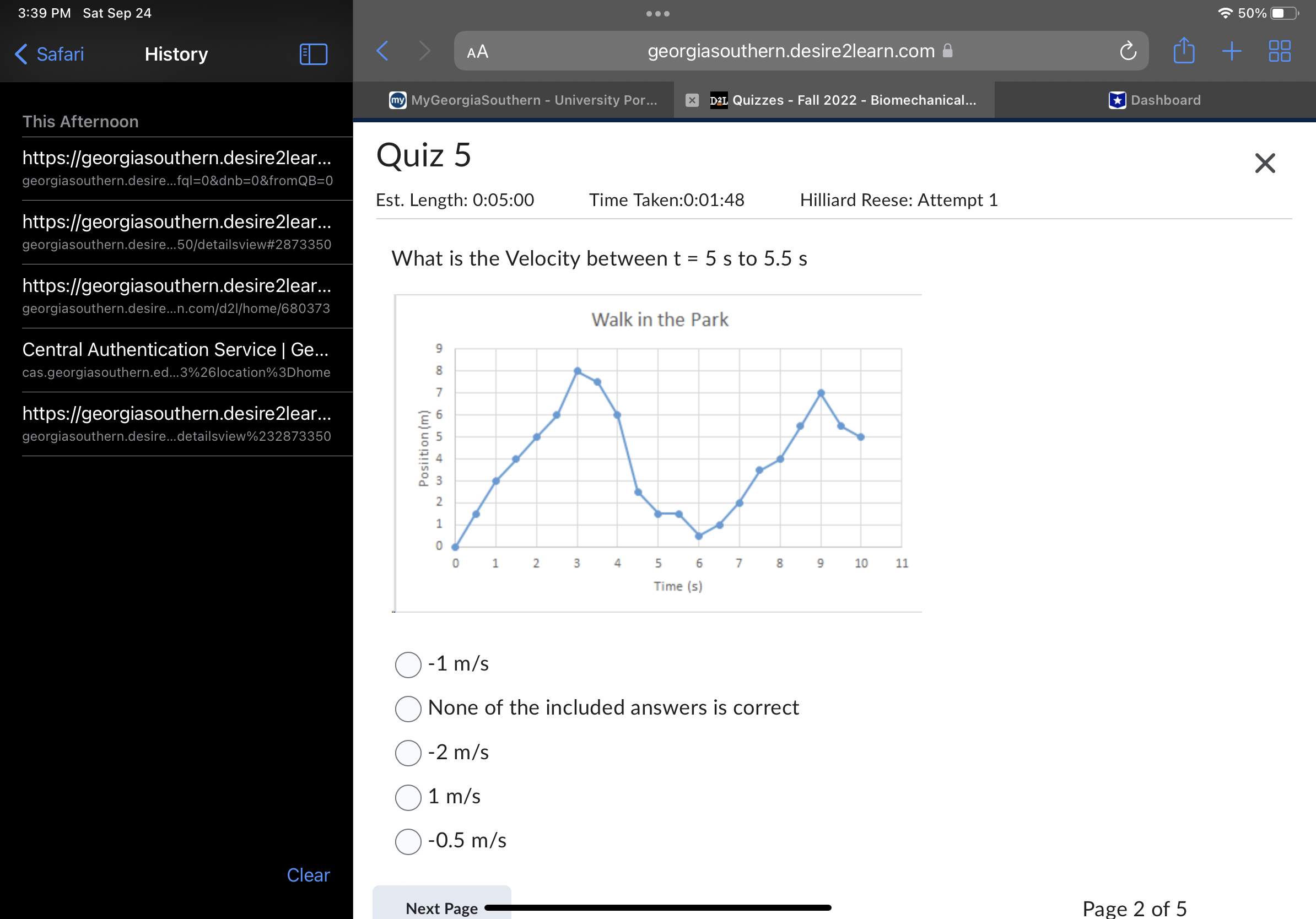 3:37 PM Sat Sep 24 . . . 50%