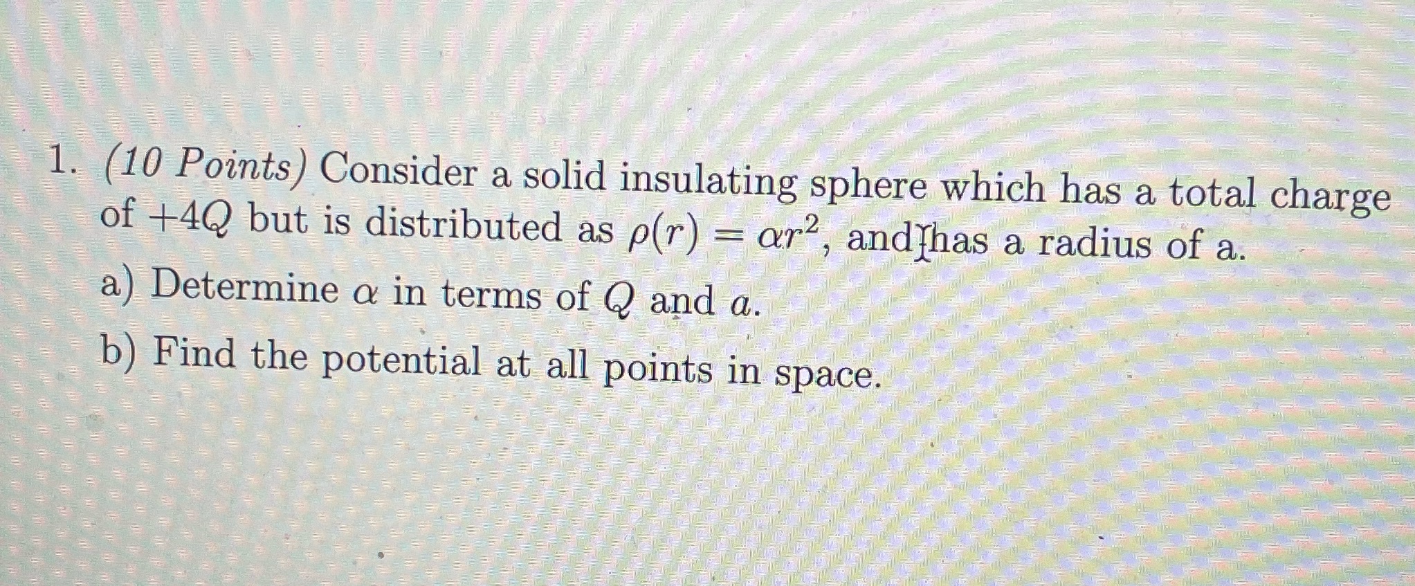 Solution pls 1. (10 Points ) Consider a solid