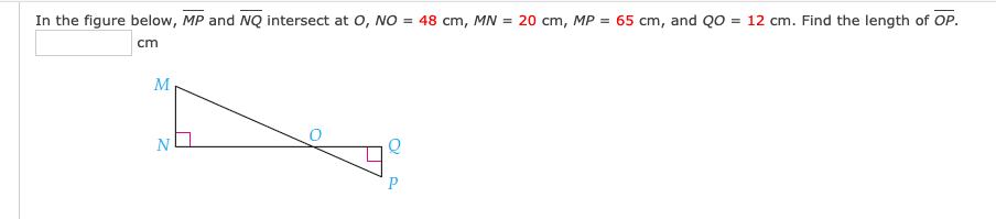 In the gure below, W and E intersect at O, NO -