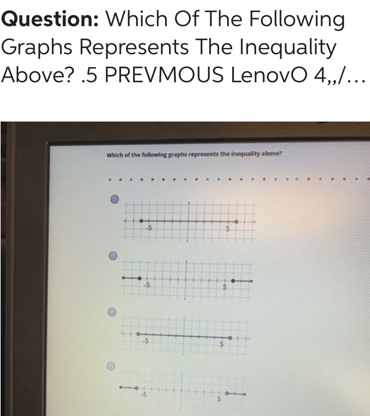 I need the correct answer? Please Question: Which