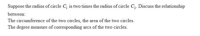 please answer this question Suppose the radius of