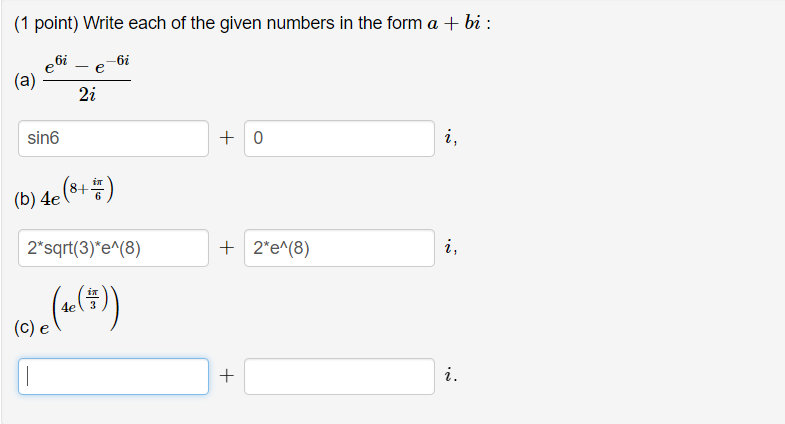 (1 point) Write each of the given numbers in the