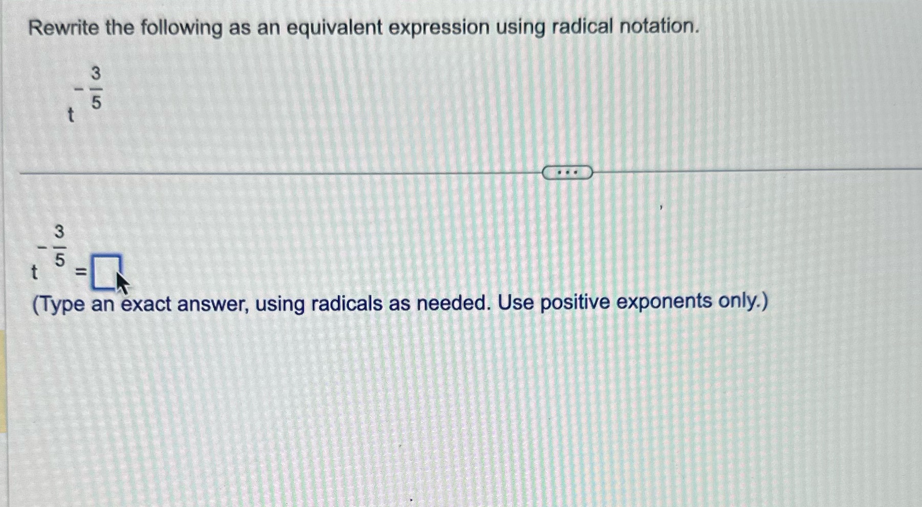 I need help with this question Rewrite the