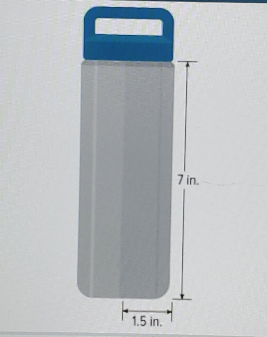 A manufacturer is designing a water bottle in the