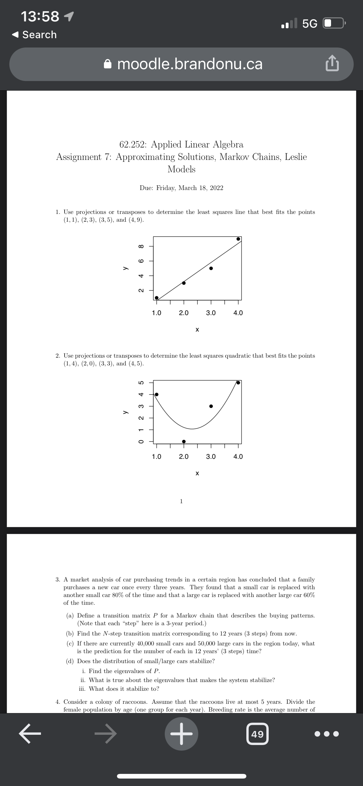 16:46 e moodle.brandonu.ca 2 of 3 ctions or