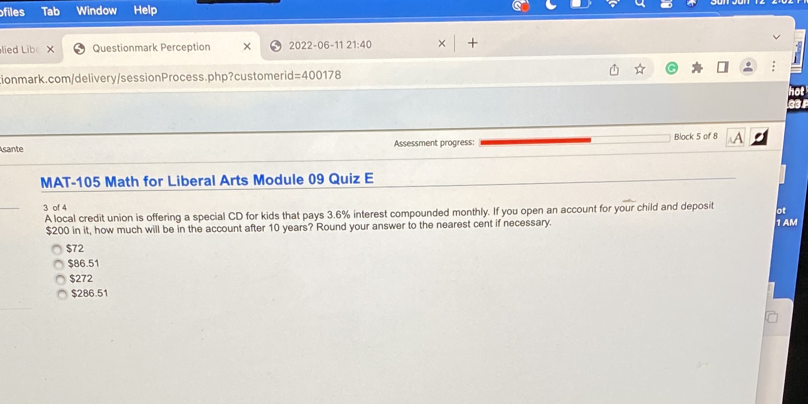 ofiles Tab Window Help lied Libe X Questionmark