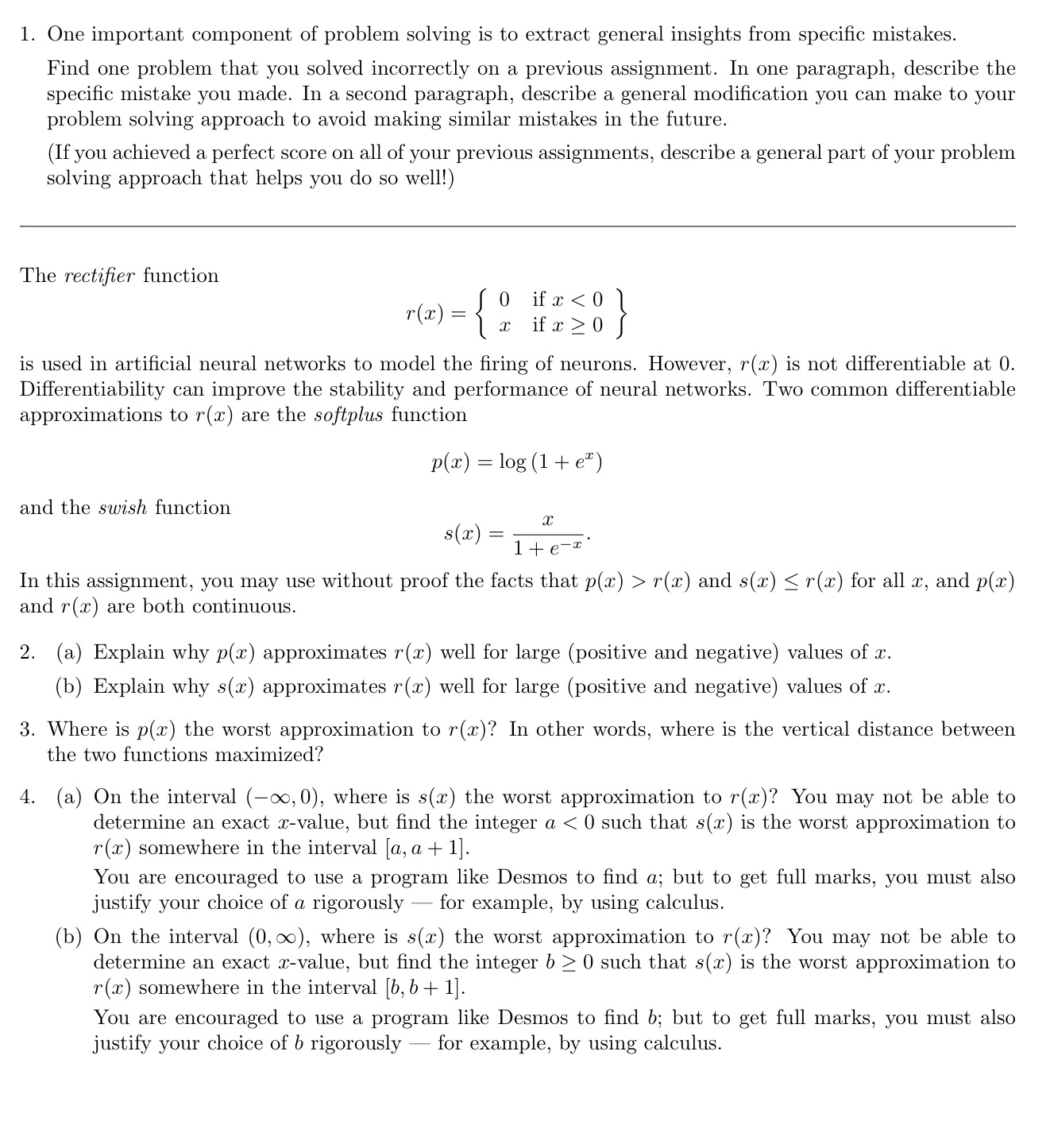 Please see the attachment below. 1. One important