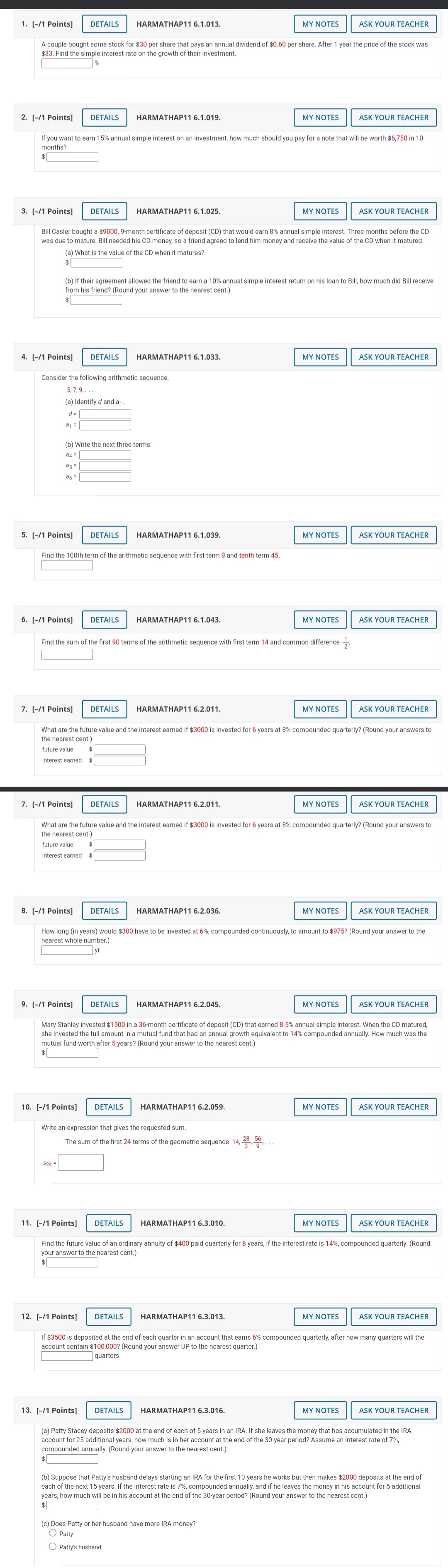 3. [-/1 Points] DETAILS HARMATHAP12 7.WU.003. MY