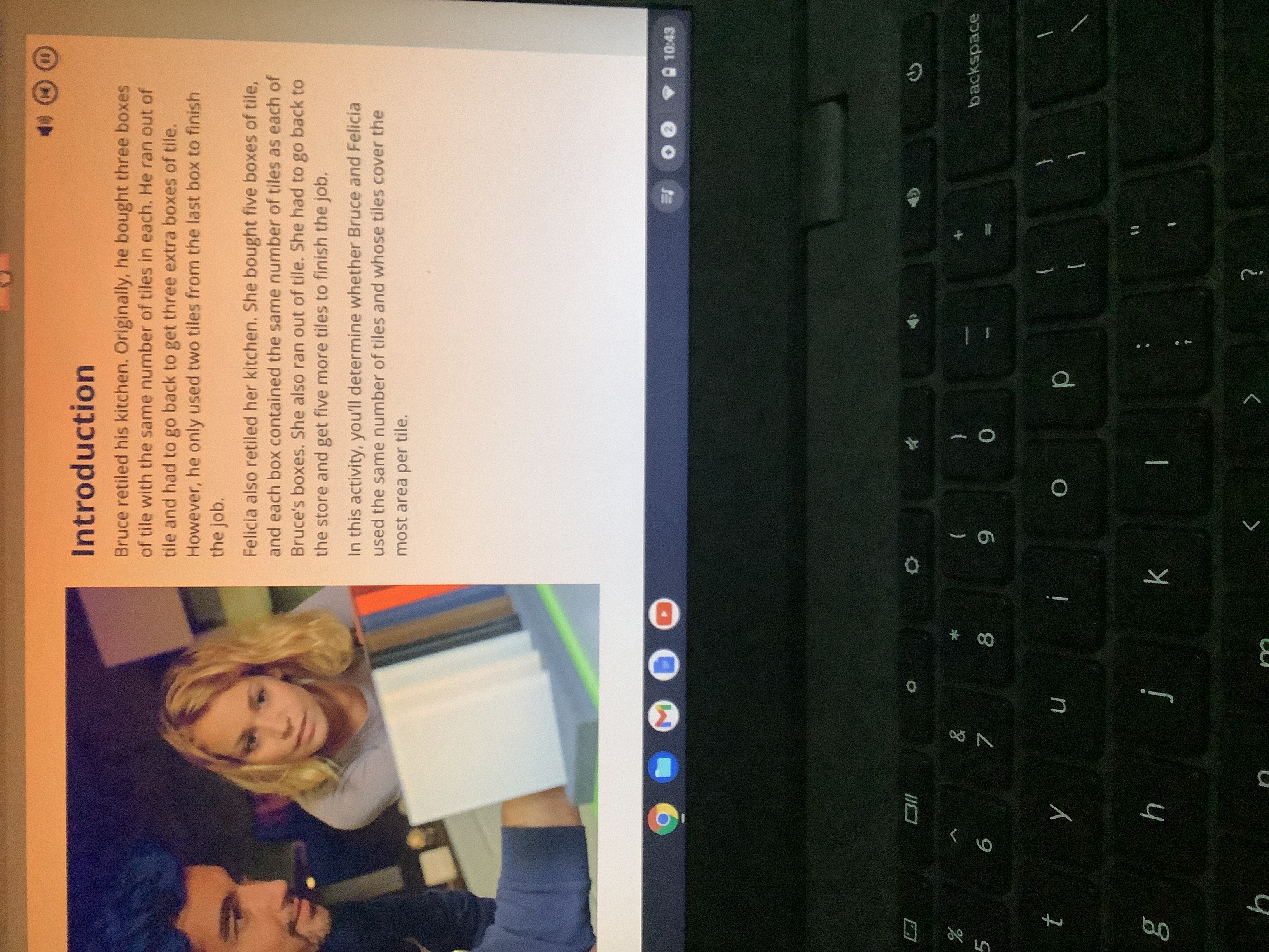 Introduction Bruce retiled his kitchen.