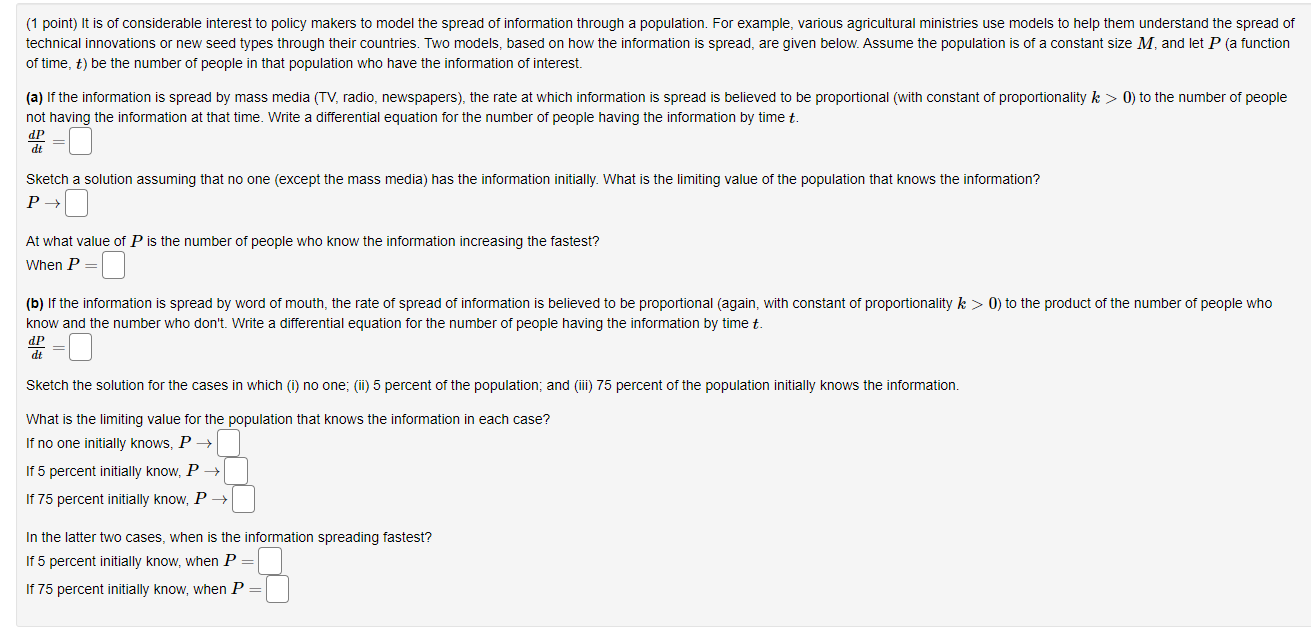 Please help me solve this question (1 point) A