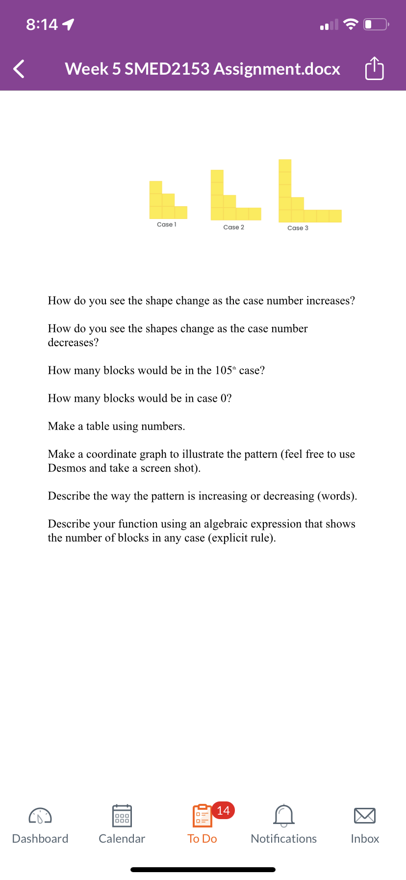 82144 < Week 5 SMED2153 Assignmentdocx Case]