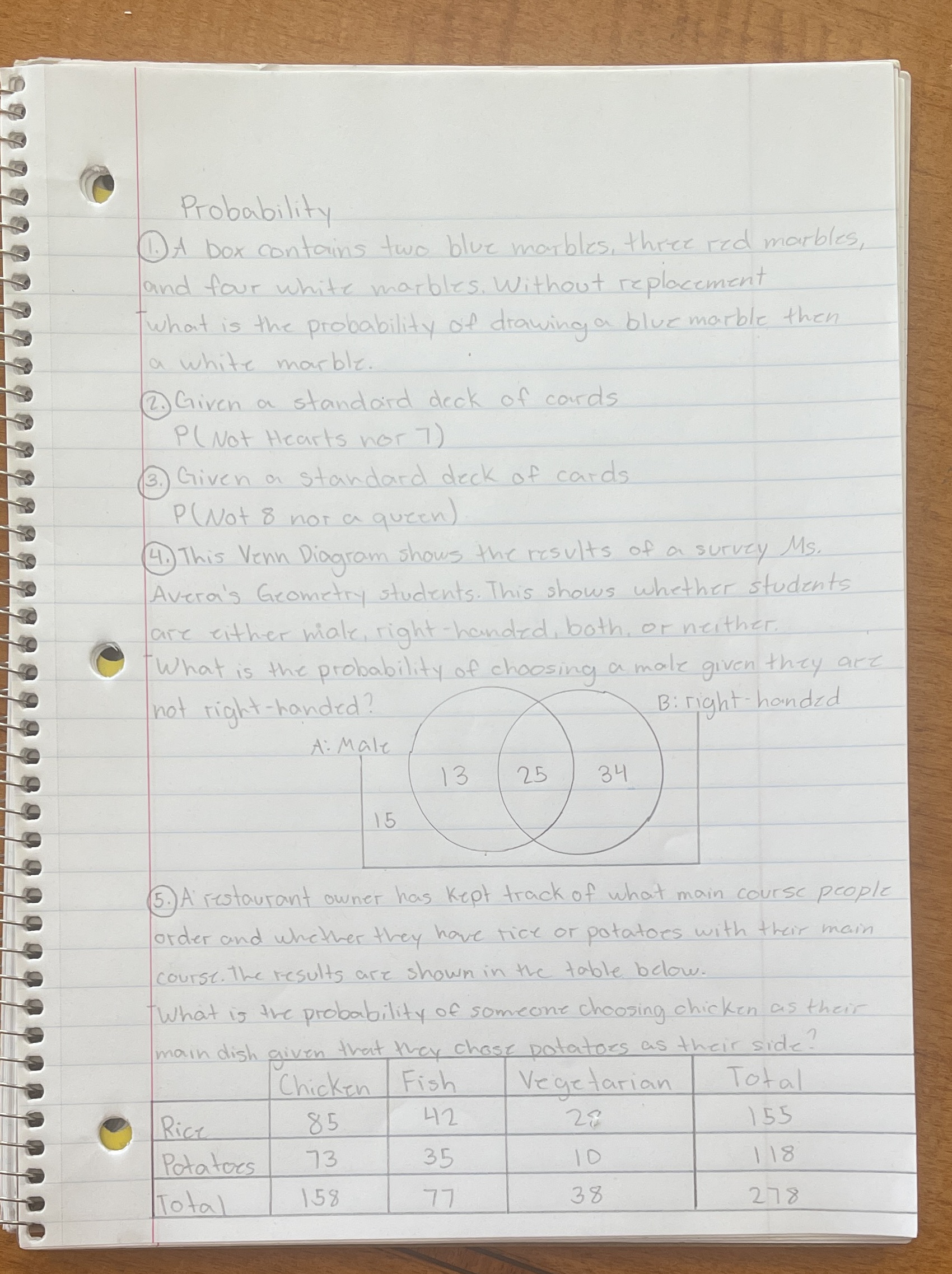 Please help me understand this Probability DA box