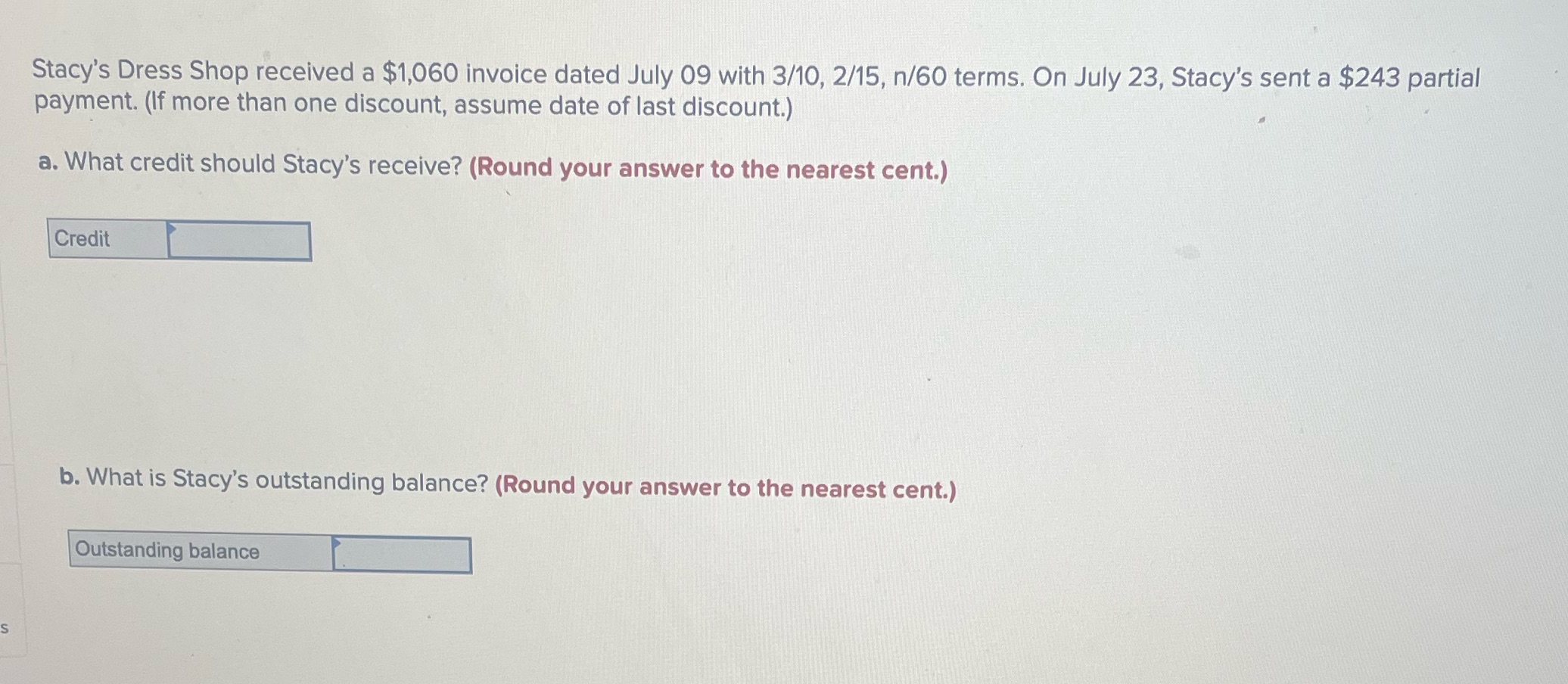 can you explain this to me the partial payment