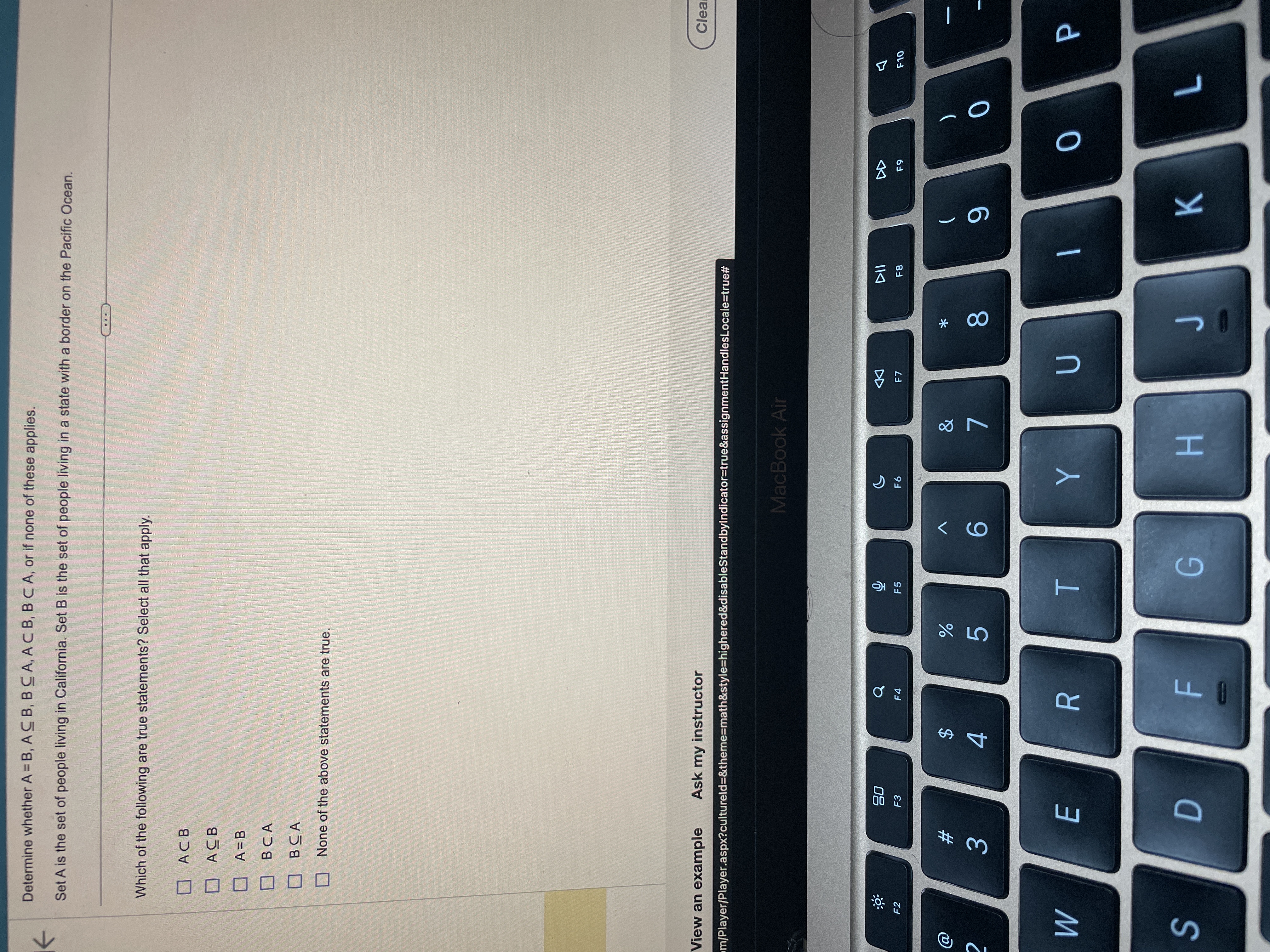 Determine if the statement is true or false. K