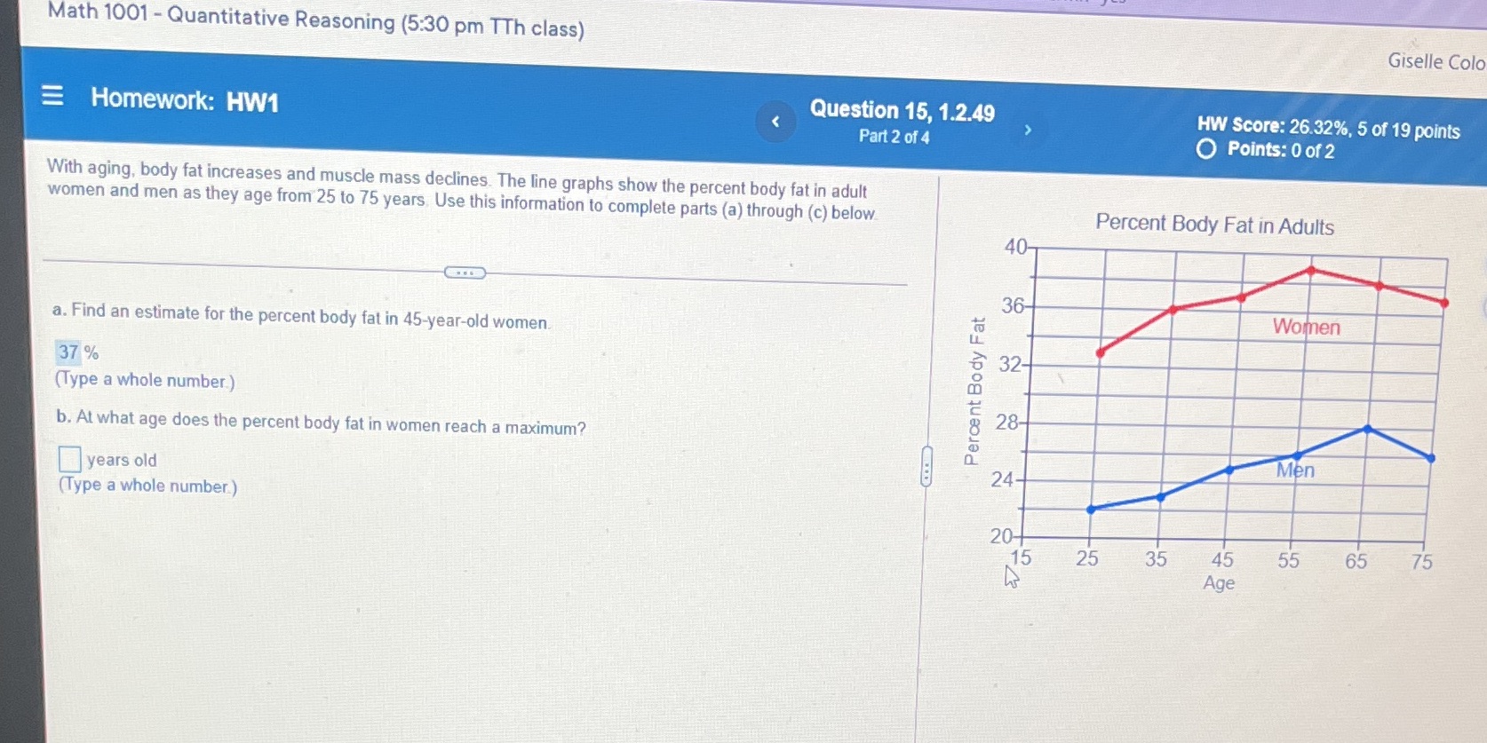 Math 1001 - Quantitative Reasoning (5:30 pm TTh