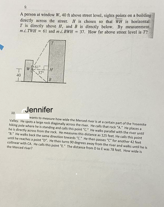 6. From the stage of a theater, the angle of