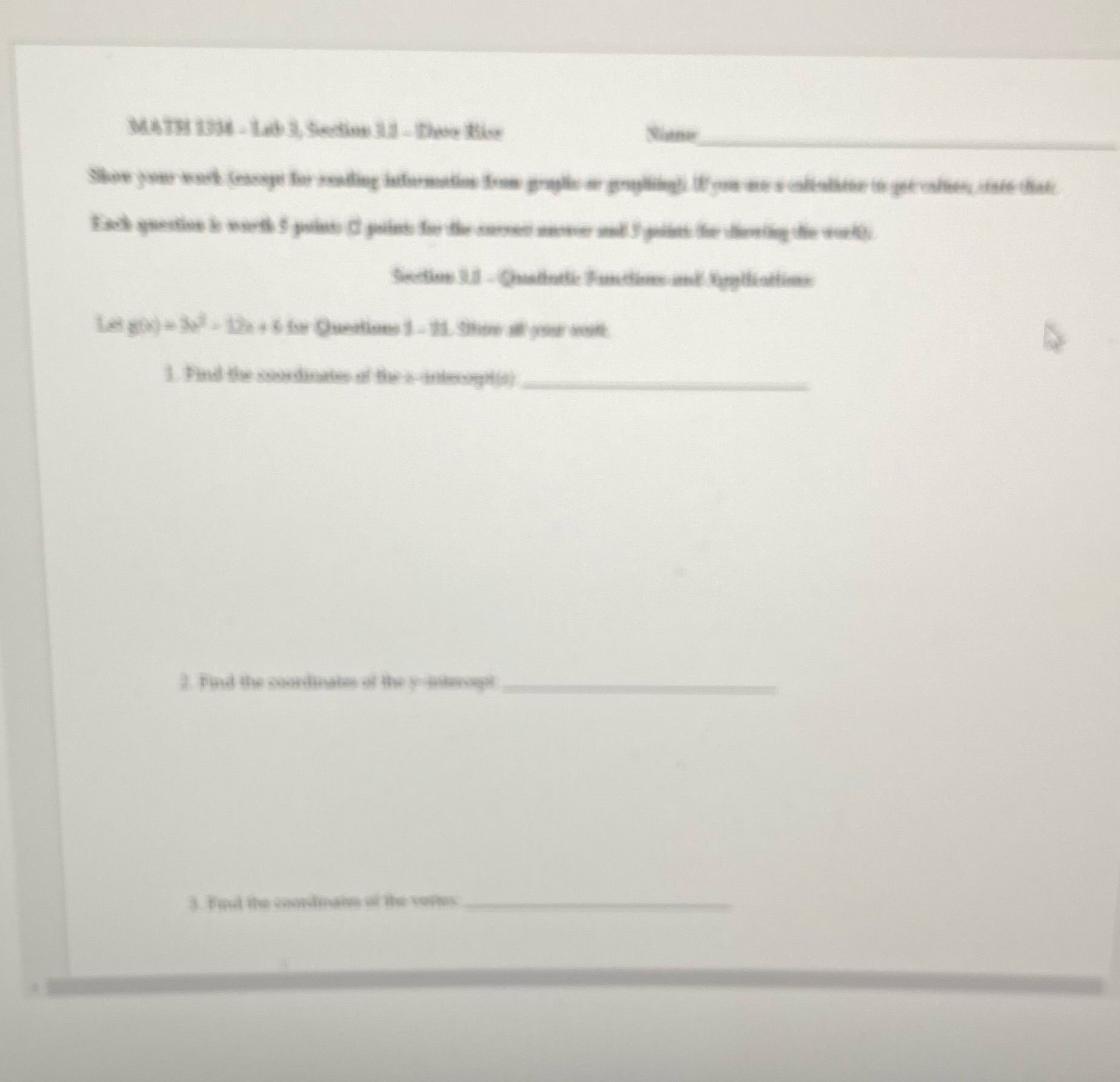 MATH 131 - Led 3, Section 13 - Dips Bie hit the