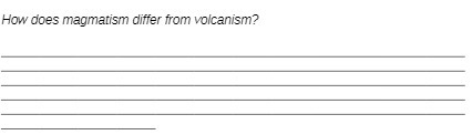 How does magmatism differ from volcanism