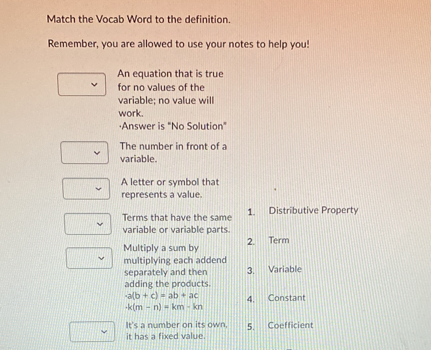 4.09 VOCAB TESTPLEASE ANSWER FASTNEED ANSWERS