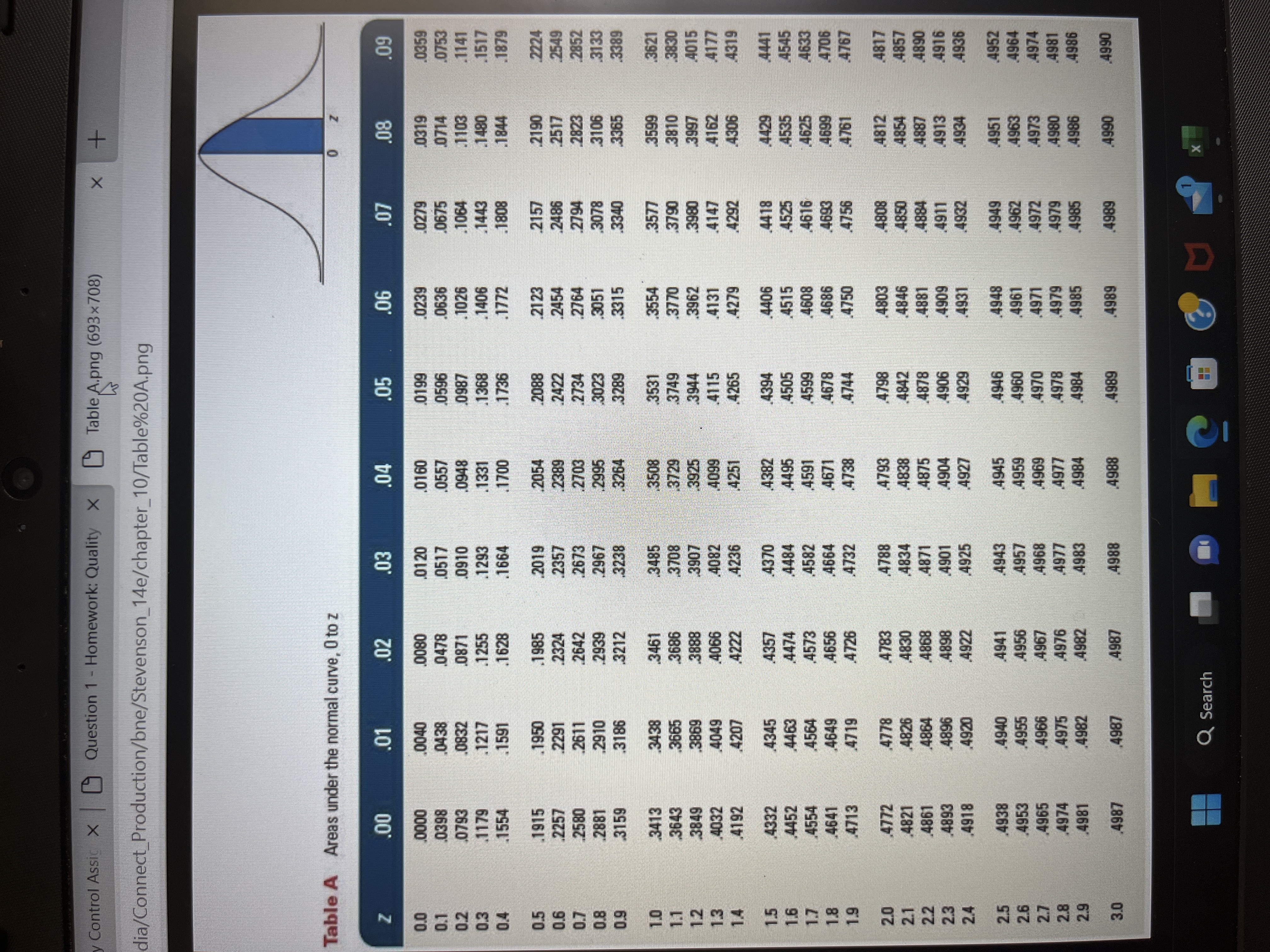 x Lu Homework: Quality Control Assic X Question 1