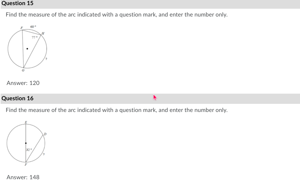 How to find the measure of the angle indicated