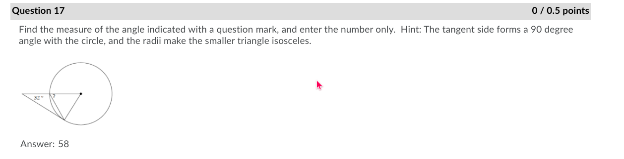 How to find the measure of the angle indicated