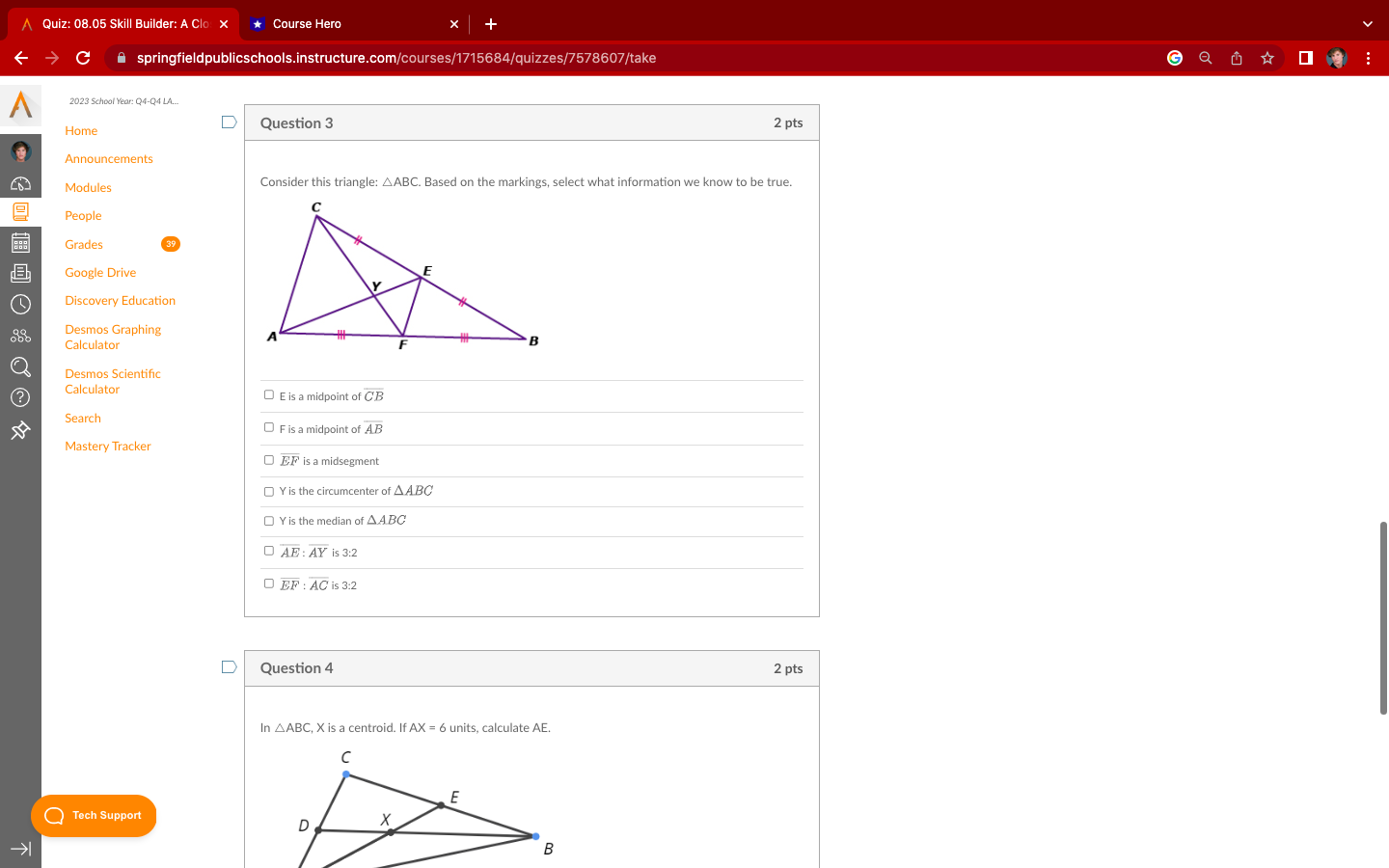 A Quiz: 08.05 Skill Builder: A Clo: X *Course