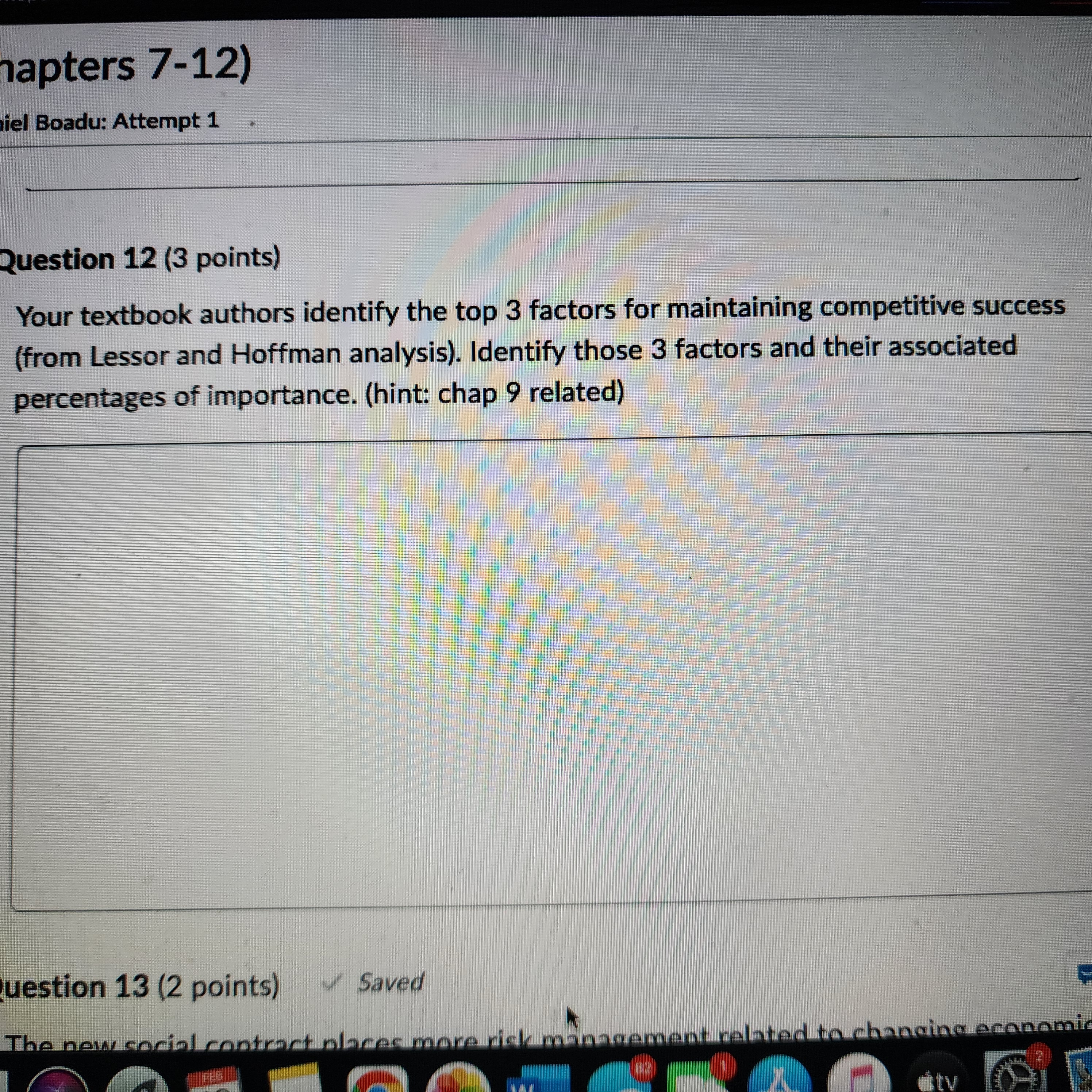 hapters /-12) niel Boadu: Attempt 1 raise