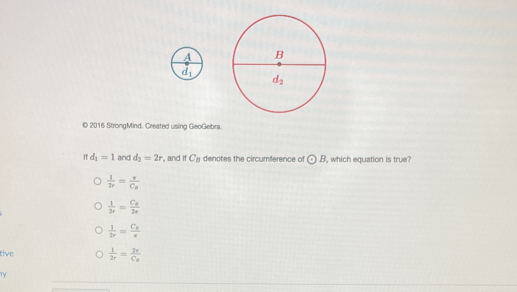 B d2 2016 StrongMind. Created using GeoGebra. If