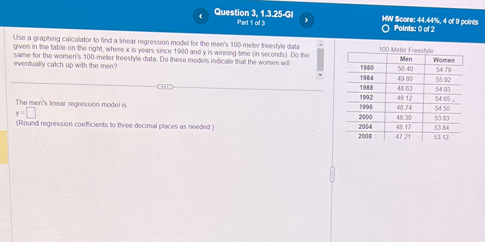 < Question 3, 1.3.25-GI Part 1 of 3 HW Score: