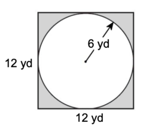 Area of the circle? Area of the quadrilateral?