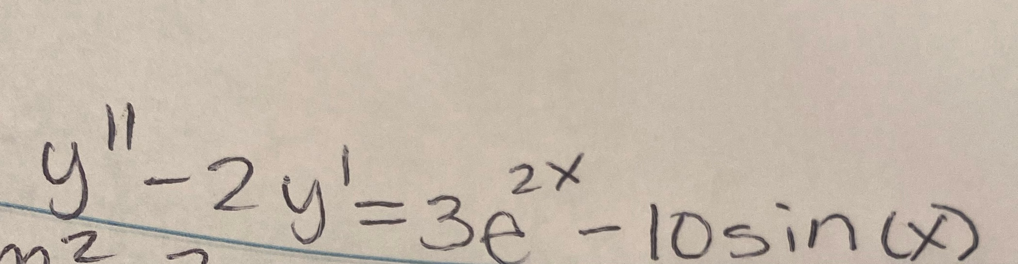 Used method of undetermined coefficients to find