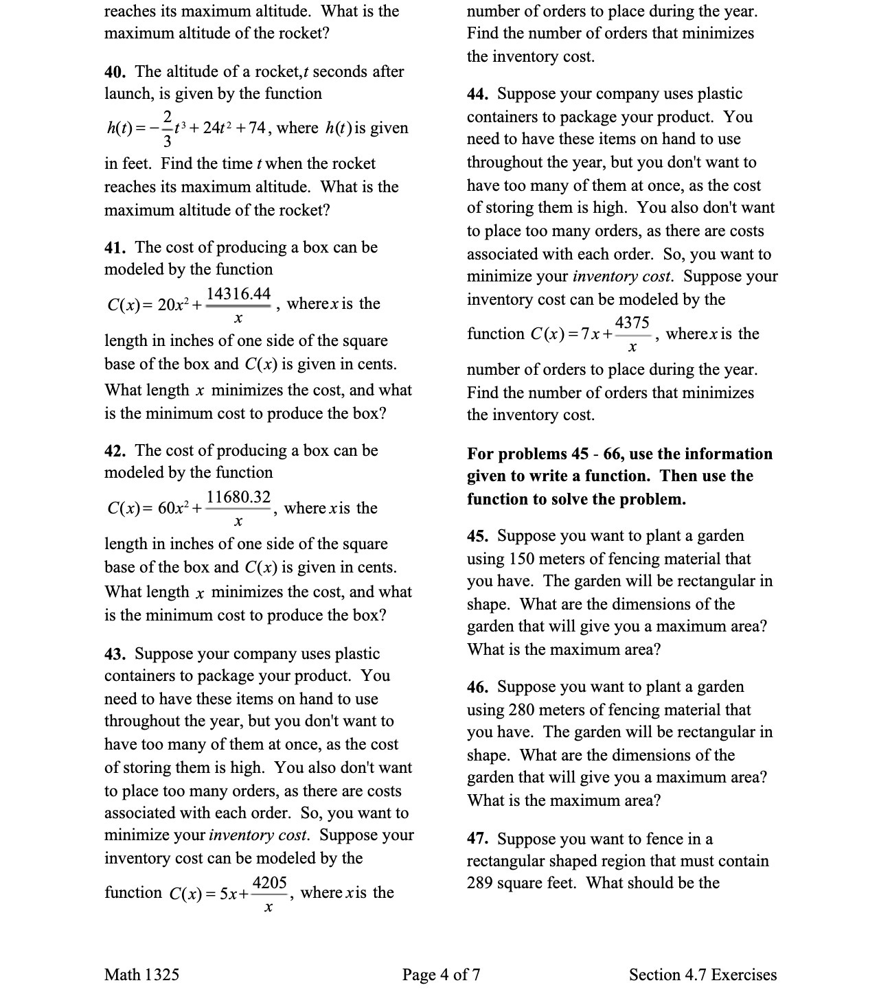 reaches its maximum altitude. What is the maximum