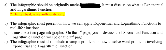 PLEASE MAKE ME ONE :( The infographic must