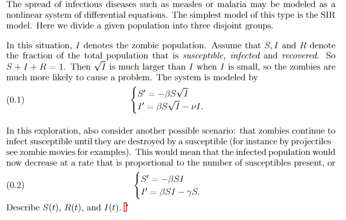 The spread of infectious diseases such as measles