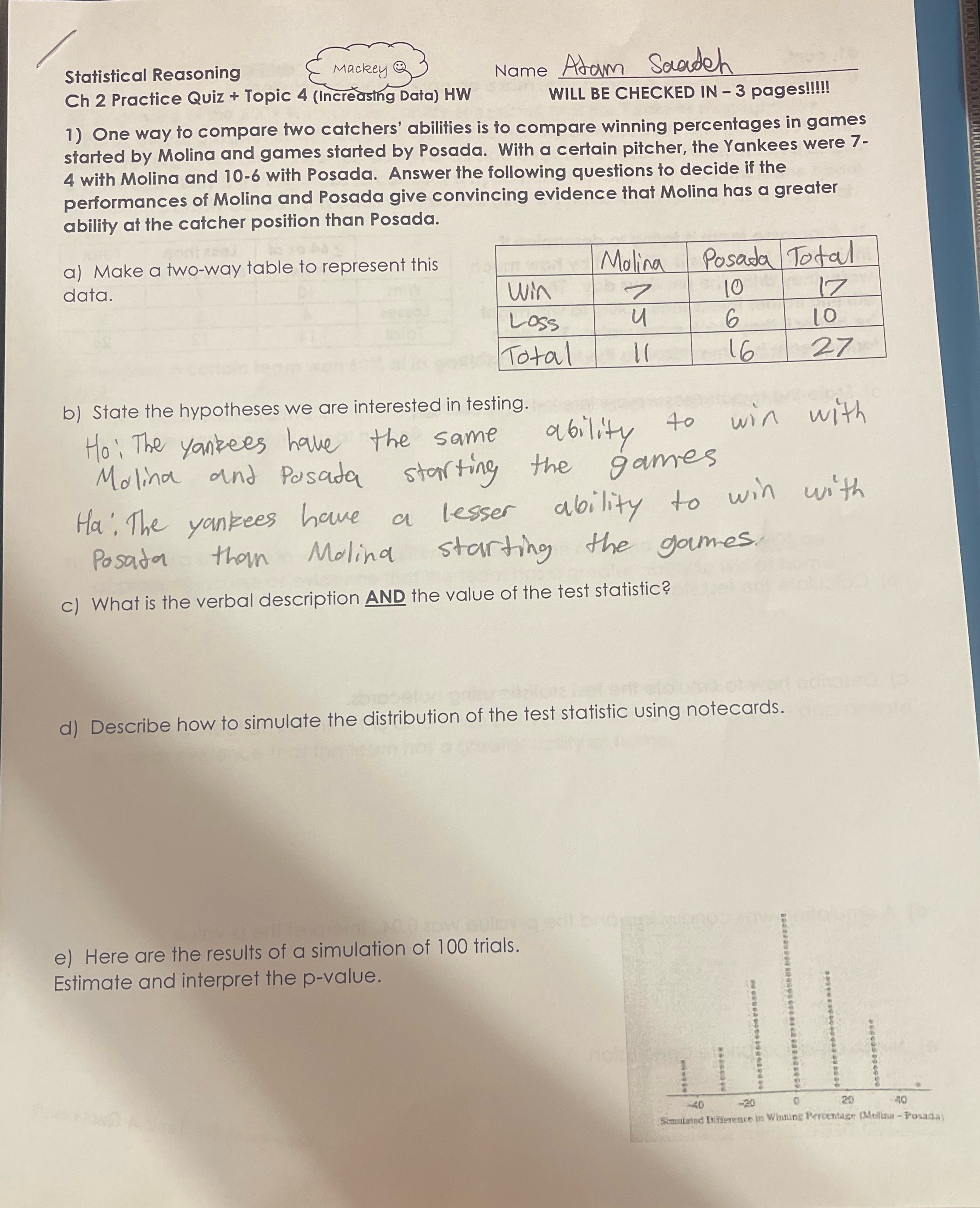 Pls help ASAP Statistical Reasoning - Mackey &