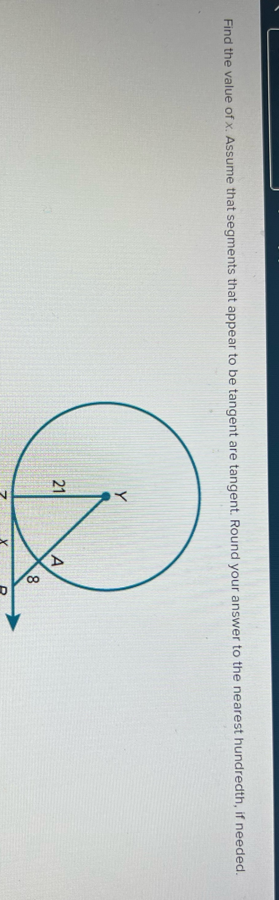 CO I N Find the value of x. Assume that segments