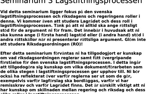 Semafull - Lagstitlings processell Vid detta