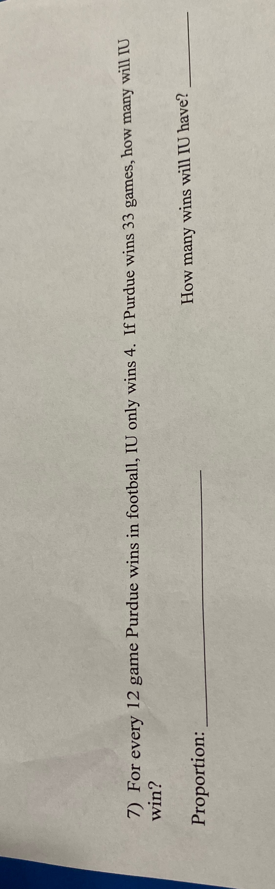 i dont know how to solve it 7) For every 12 game